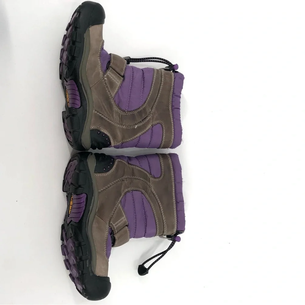 KEEN Breckenridge Snow Boots Winter Warm Insulated Purple 12 Kids Outdoor Girls